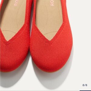 Rothy's Red Knit Round Ballet Flat